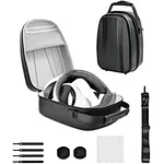 Hard shell case keeps PlayStation PSVR2 headset, cable and accessories organized and close at hand (Case ONLY)
Shockproof & water-resistant EVA shell material storage bag protects your beloved gaming headset against bumps or scratches.